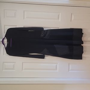 CN-G Longsleeve Textured Pattern/ Pocket Viscose Maxi/Peasant Dress Size M